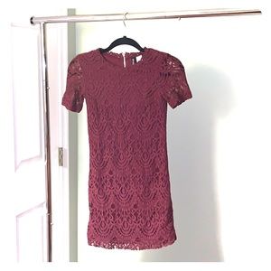 Burgundy party dress